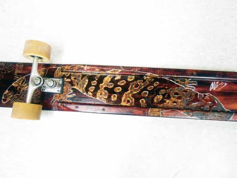 skateboard made by Pubic Storage customer Foster Engelmann