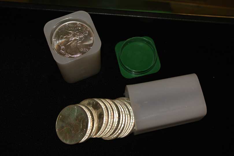 coin slab cases for storage with coins in them
