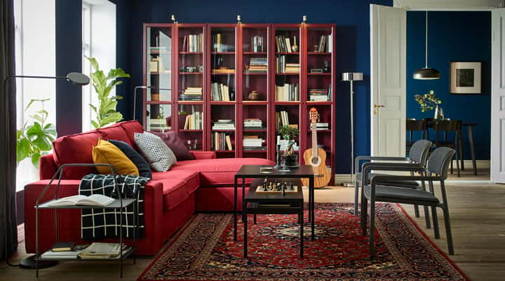IKEA BILLY bookcase i living room