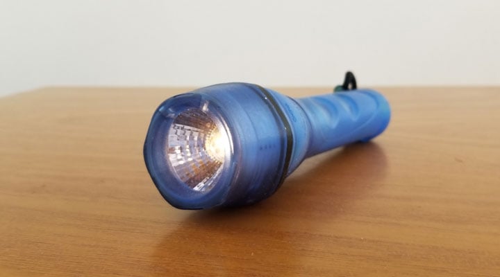 flashlight ready for summer camp packing