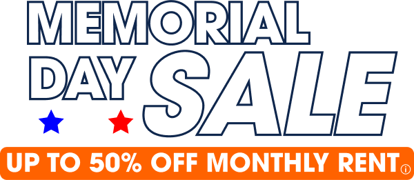Memorial day sale , upto 50% off monthly rent