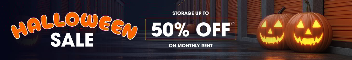 Sale Storage up to 50% off on monthly rent