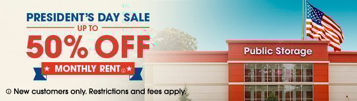 Sale Storage up to 50% off on monthly rent