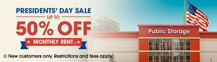 Sale Storage up to 50% off on monthly rent
