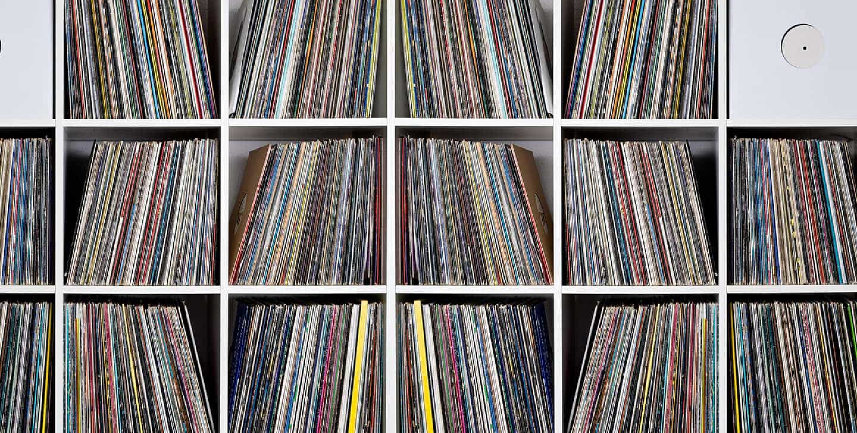 Records on a Shelf