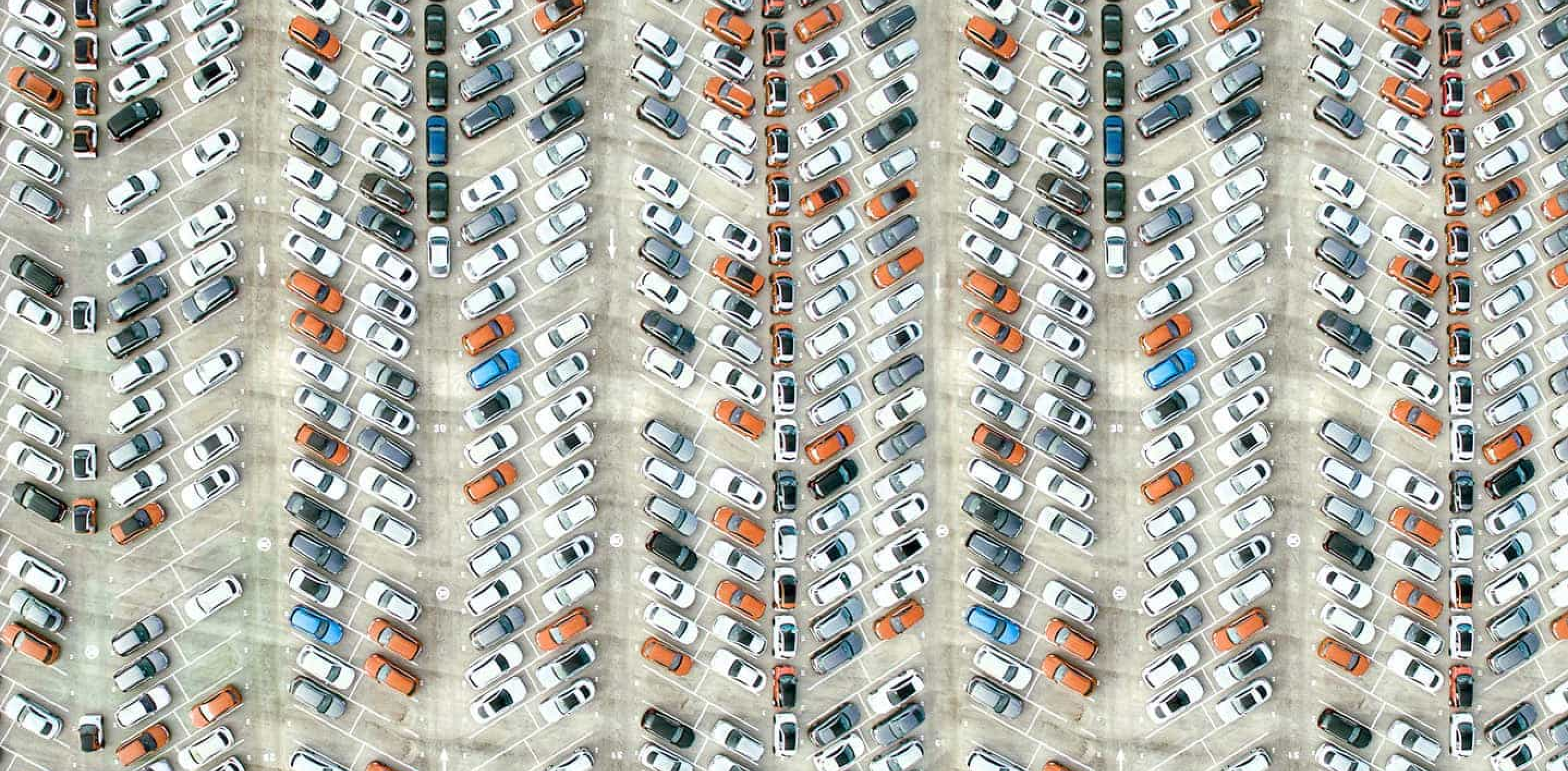 Cars in a parking lot